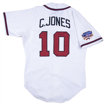 1997 Chipper Jones Game Used & Signed Atlanta Braves Home Jersey (Sports Investors Authentication & Beckett)